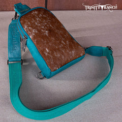 Trinity Ranch Genuine Hair-On Cowhide Collection Sling Bag