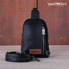 Trinity Ranch Genuine Hair-On Cowhide Collection Sling Bag