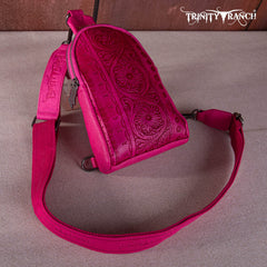 Trinity Ranch Floral Tooled Collection Sling Bag