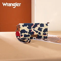 Wrangler Cow Print Crossbody Purse