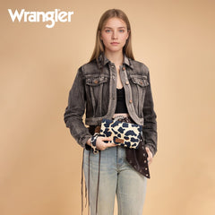 Wrangler Cow Print Crossbody Purse