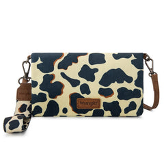 Wrangler Cow Print Crossbody Purse