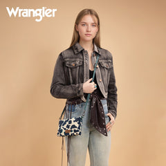 Wrangler Cow Print Crossbody Purse
