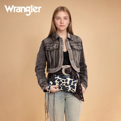 Wrangler Cow Print Crossbody Purse