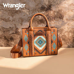 Wrangler Aztec Pattern Print Tote Bag