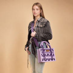 Wrangler Southwestern Print Rope Tote Bag