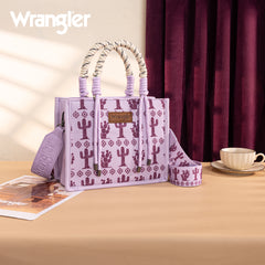 Wrangler Southwestern Print Rope Tote Bag