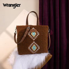 Wrangler Sherpa Aztec Sherpa Tote Bag
