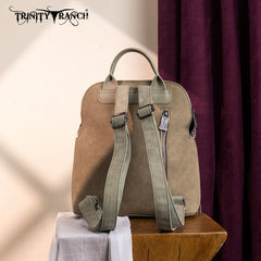 Trinity Ranch Aztec Tooled Fringe Concealed Carry Backpack