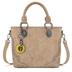 Montana West Embossed Collection Tote Bag Set