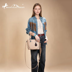 Montana West Embossed Collection Tote Bag Set