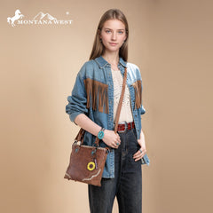 Montana West Embossed Collection Tote Bag Set