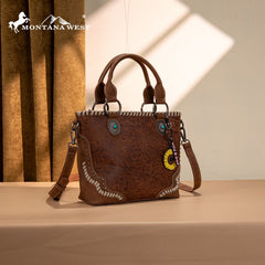 Montana West Embossed Collection Tote Bag Set