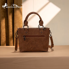 Montana West Embossed Collection Tote Bag Set