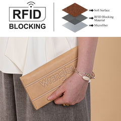 Wrangler Long Wallet with Detachable Zipper Pocket