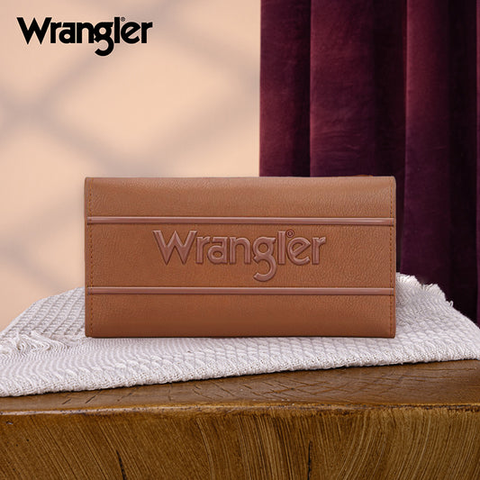 Wrangler Long Wallet with Detachable Zipper Pocket