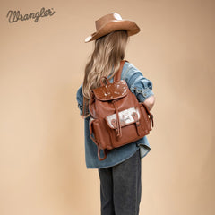 Wrangler Hair-on Cowhide Backpack