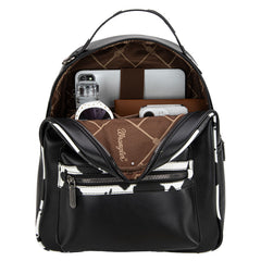 Wrangler Cow Print Decorated Zipper Backpack