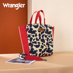 Wrangler Cow Print Concealed Carry Tote Bag