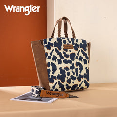Wrangler Cow Print Concealed Carry Tote Bag