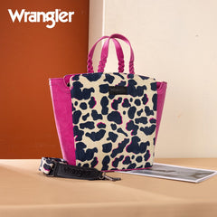 Wrangler Cow Print Concealed Carry Tote Bag