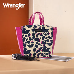 Wrangler Cow Print Concealed Carry Tote Bag