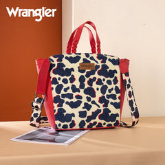 Wrangler Cow Print Concealed Carry Tote Bag