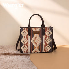Wrangler Sherpa Aztec Canvas Concealed Tote Bag