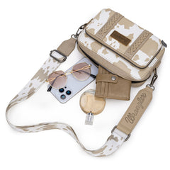 Wrangler Cow Print Crossbody Bag