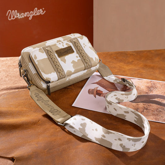 Wrangler Cow Print Crossbody Bag