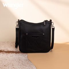 Wrangler Sherpa Aztec Canvas Crossbody