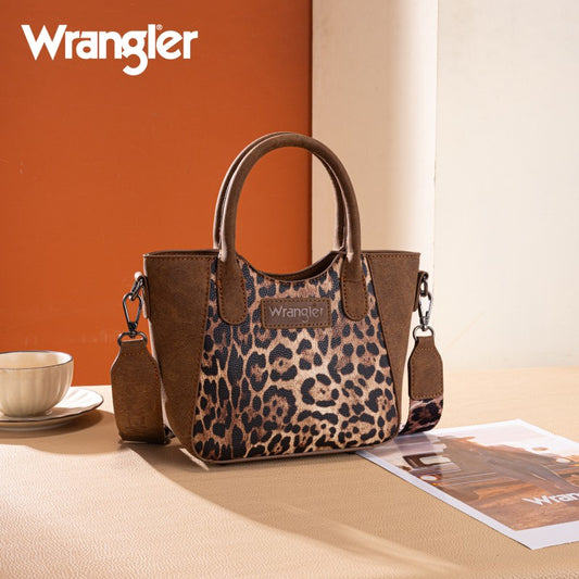 Wrangler Western Leopard Print Tote Bag