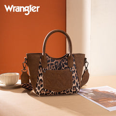 Wrangler Western Leopard Print Tote Bag