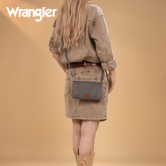 Wrangler Leather Printed Wristlet