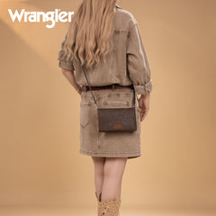 Wrangler Leather Printed Wristlet