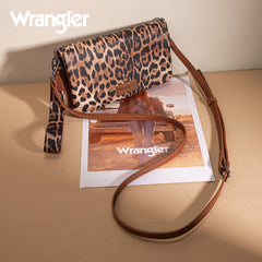 Wrangler Leather Printed Wristlet