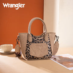 Wrangler Western Leopard Print Tote Bag