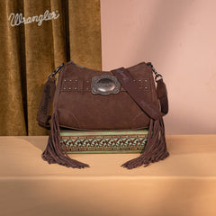 Wrangler Fringe Buckle Crossbody Hobo Bag