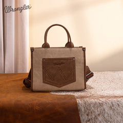 Wrangler Southwestern Feature Buckle Tote Bag