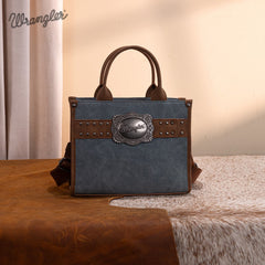 Wrangler Southwestern Feature Buckle Tote Bag