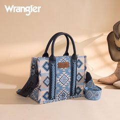 Wrangler Aztec Pattern Dual Sided Print Tote Bag