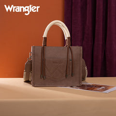 Wrangler CowPrint Rope Handle Tote Bag