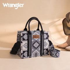 Wrangler Aztec Pattern Dual Sided Print Tote Bag