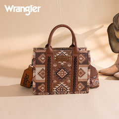 Wrangler Aztec Pattern Dual Sided Print Tote Bag