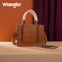 Wrangler CowPrint Rope Handle Tote Bag
