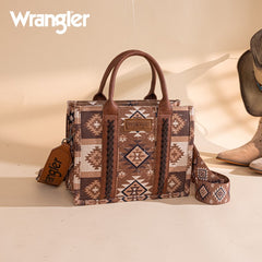 Wrangler Aztec Pattern Dual Sided Print Tote Bag