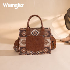 Wrangler Aztec Pattern Dual Sided Print Tote Bag