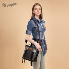 Wrangler Tooled Fringe Concealed Carry Purse
