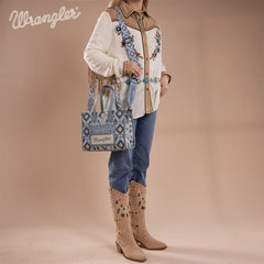 Wrangler Aztec Concealed Carry Canvas Tote