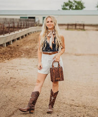 Wrangler Embossed Top Handle Crossbody